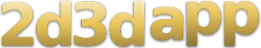 2d3d app logo